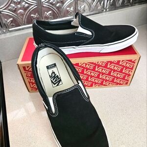 Vans Men's Black Slip-On Shoes